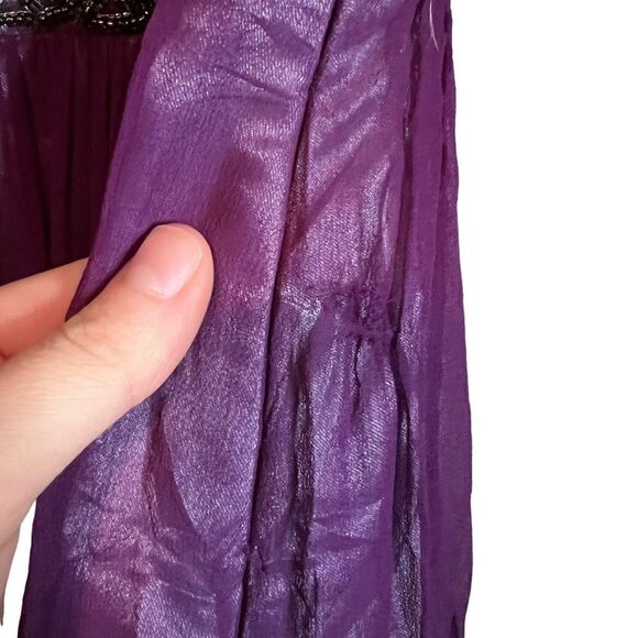 Adrianna Papell‎ evening silk beaded mini dress - Picture 5 of 11